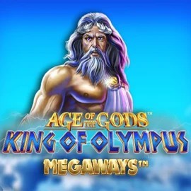 Age Of The Gods: King of Olympus Megaways online game logo by Origins on spinsinocasinoo.com