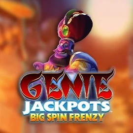 Genie Jackpots: Big Spin Frenzy slot logo by Blueprint Gaming at Spinsino Casino