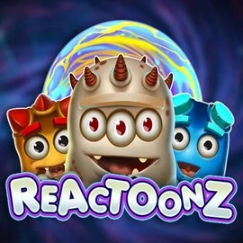Reactoonz by Play'n GO, showcased at spinsinocasinoo.com – game logo