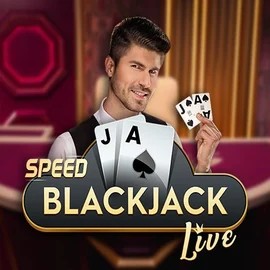 Speed Blackjack slot logo by Pragmatic Play at Spinsino Casino