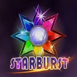 Official Slots logo: Starburst by NetEnt at Spinsino Casino