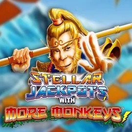Stellar Jackpots with More Monkeys logo by Lightning Box Game Spinsino Casino