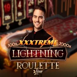 Official Live Casino logo: XXXtreme Lightning Roulette by Evolution at Spinsino Casino